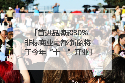 首进品牌超30% 非标商业亳都·新象将于今年“十一”开业